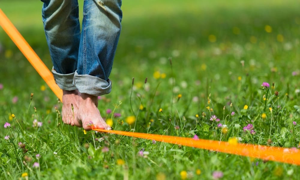 BGM Gesundheitstag mit dem BGM Podcast - Slackline