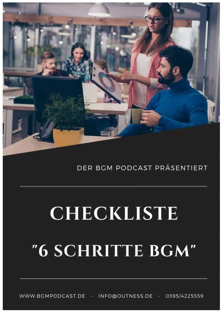 Checkliste BGM Betriebliches Gesundheitsmanagement